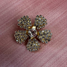 SWAROVSKI FLORAL CLIP one of a kind Epona Valley GOLD 