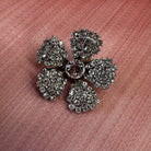 SWAROVSKI FLORAL CLIP one of a kind Epona Valley SILVER 