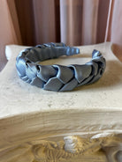 JULIET BRAIDED SILK HEADBAND one of a kind Epona Valley BLUE 