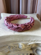 JULIET BRAIDED SILK HEADBAND one of a kind Epona Valley PINK 