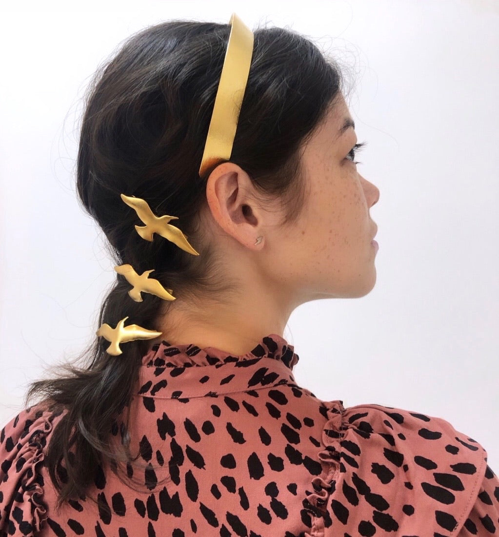 GOLDEN WINGS CLIP SET - Epona Valley | Luxury Hair Accessories | Bridal Accessories | Made In NYC