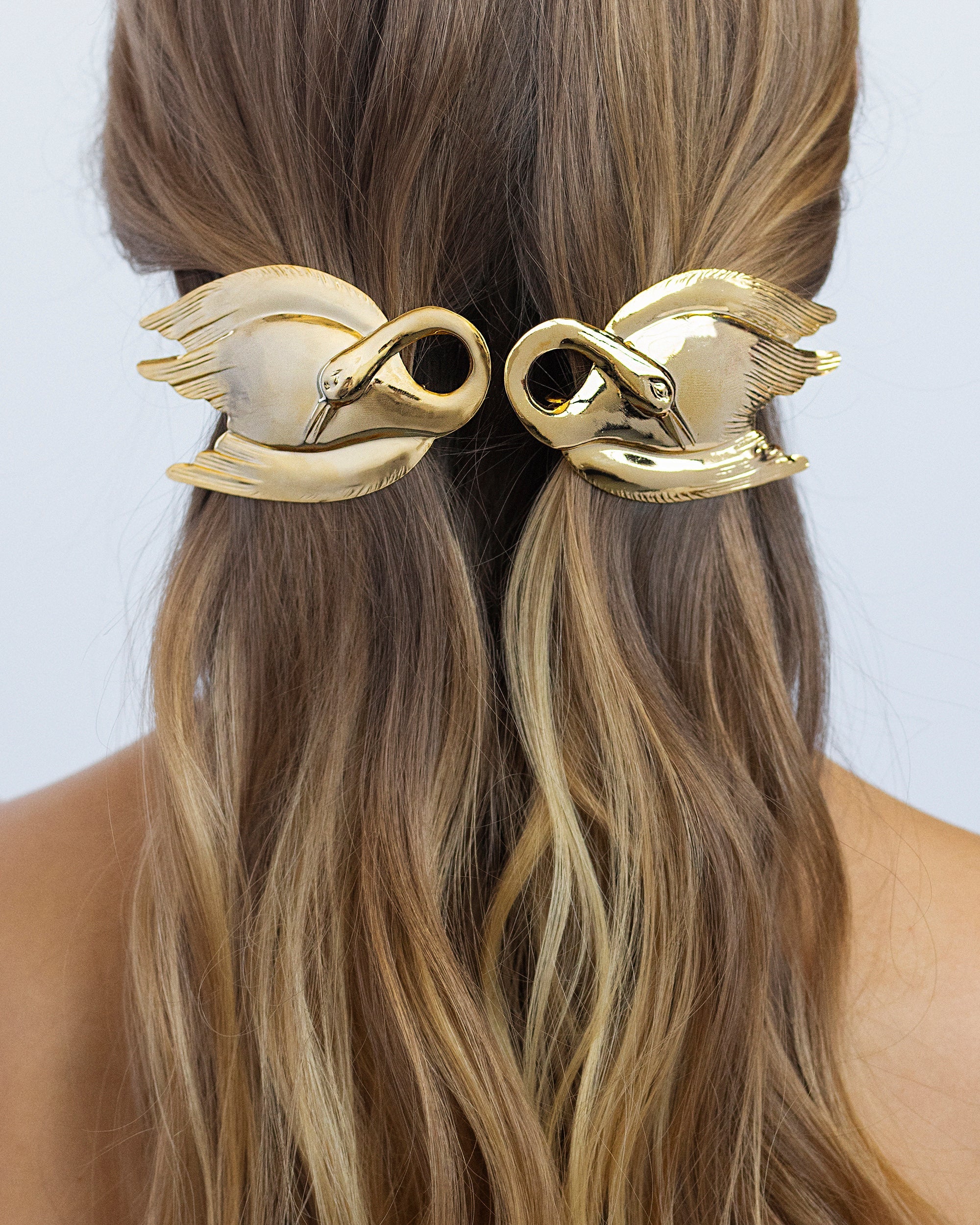 SWAN LAKE BARRETTE SET - Epona Valley | Luxury Hair Accessories | Bridal Accessories | Made In NYC
